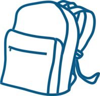 student backpack drawing