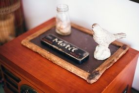 Wooden box in the school