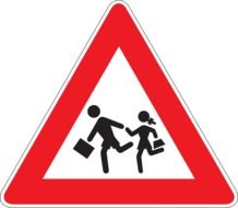 school road sign drawing