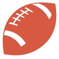 red ball for american football