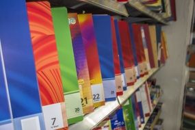office colored copybooks