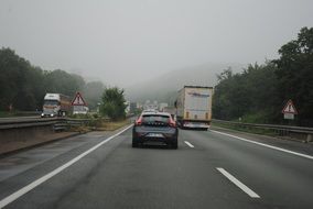 traffic on highways in Germany