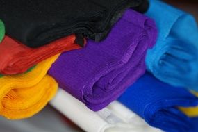 colorful crepe paper