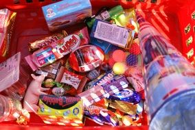 candies in colorful Wraps