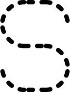 letter s dotted drawing