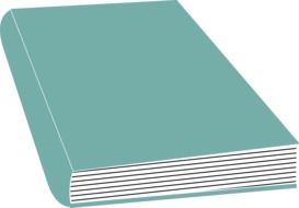 closed hardcover book, illustration