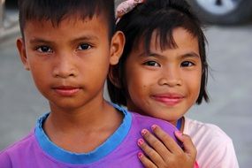 brother and sister beautiful smile