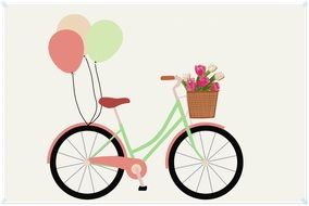 bicycle, balloon, cute,vehicyle,cycle