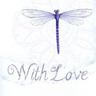 dragonfly with love card darwing