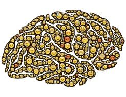 brain drawing of smiles