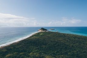 Amazing green island sea view