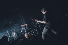 hostile rock band guitar show