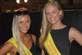 pretty participants of a beauty contest
