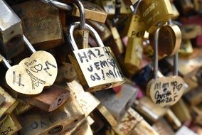 love locks in Paris