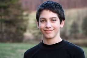 young smiling boy portrait