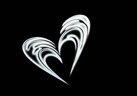 postcard with a heart