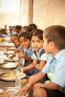 dining room in a asian school