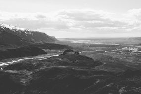 Mystery mountain landscape