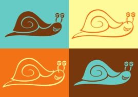 snail vector drawing