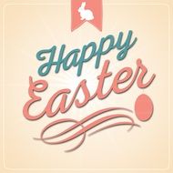 Happy Easter postcard