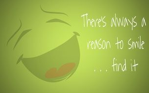 there's always a reason to smile... find it as a banner