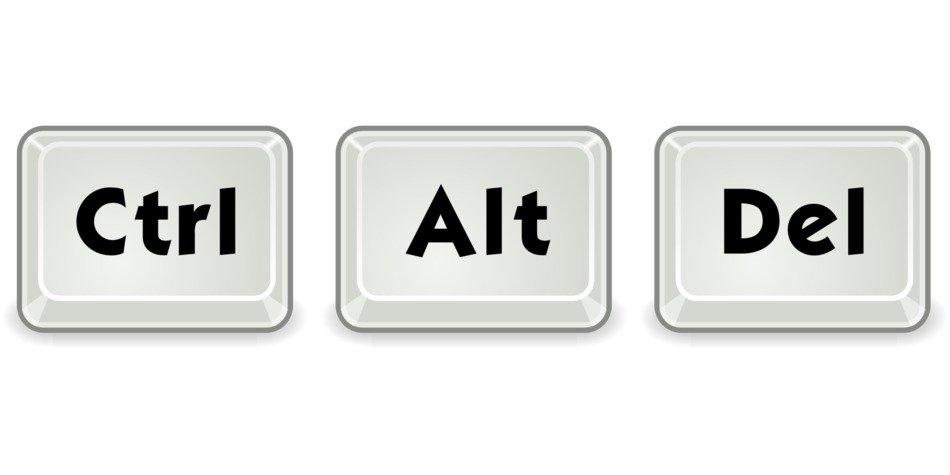 alt, control, delete buttons drawing