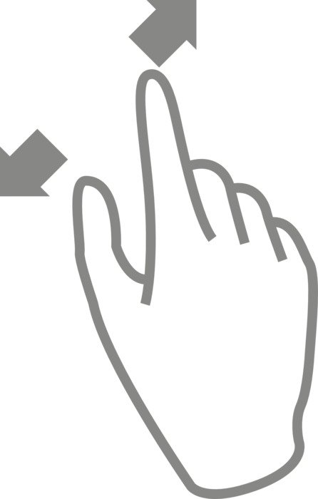 gesture to zoom display