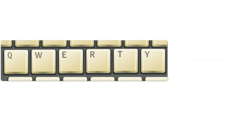 keyboard qwerty drawing