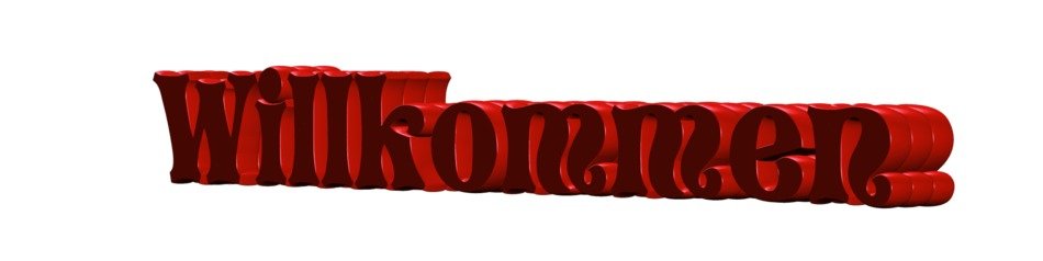 red logo 'willkommen'
