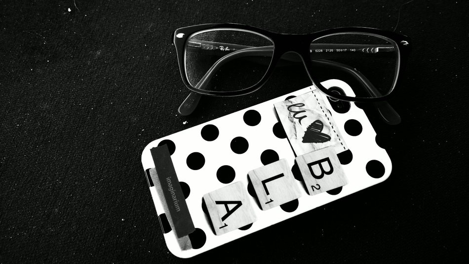 glasses and iphone