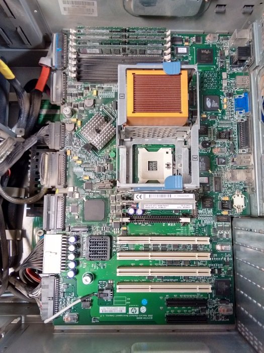 the insides of a computer