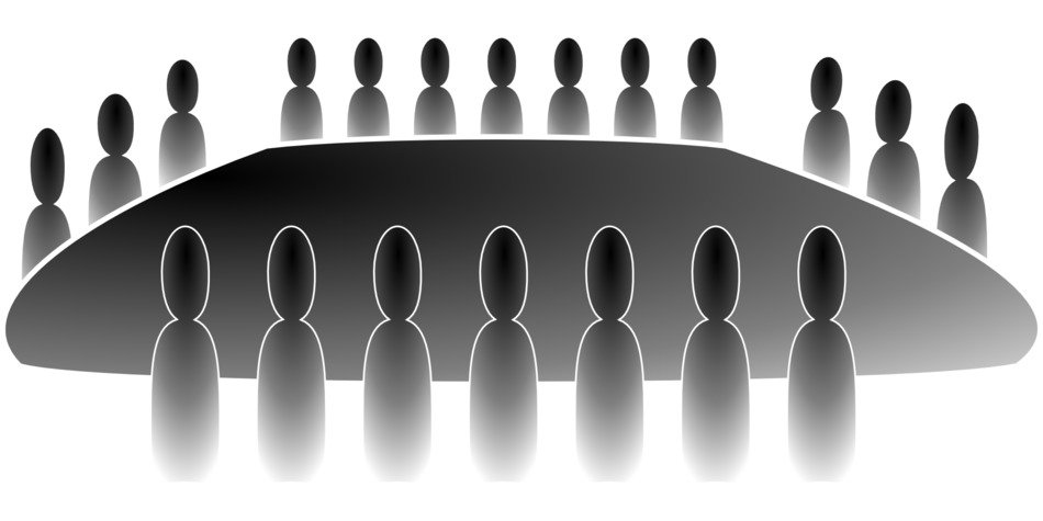 symbolism of the conference at the big table