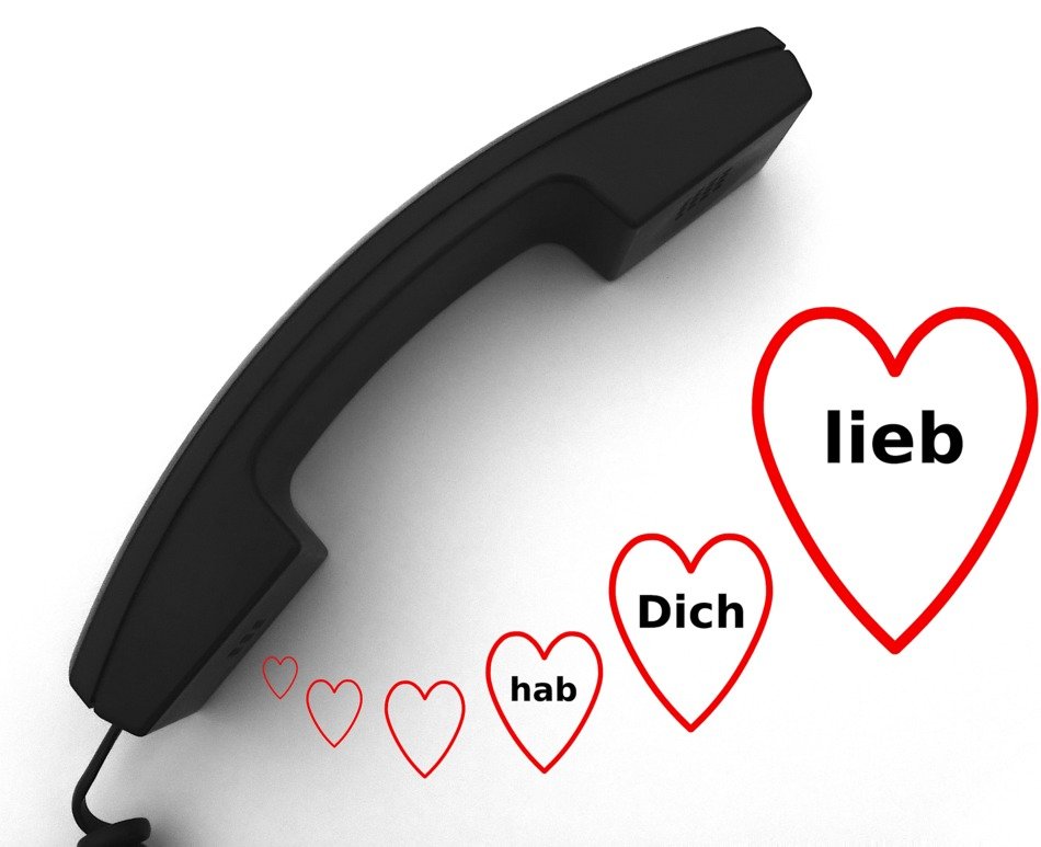 phone hab dich lieb drawing