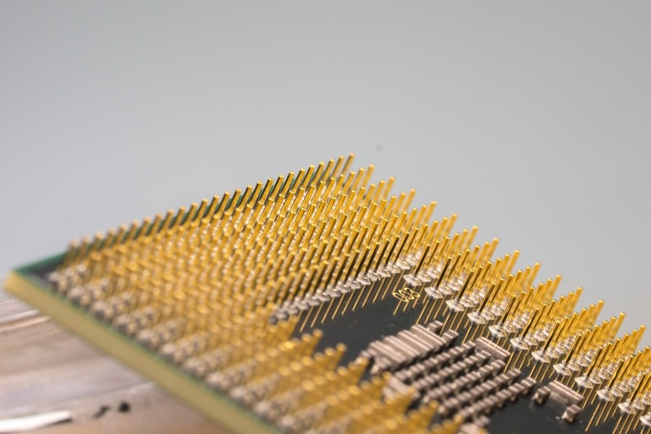 cpu processor macro close-up