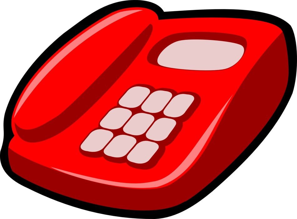 red telephone drawing