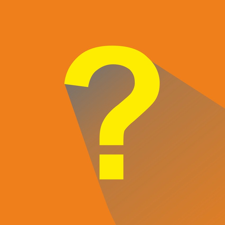 orange icon for the question mark