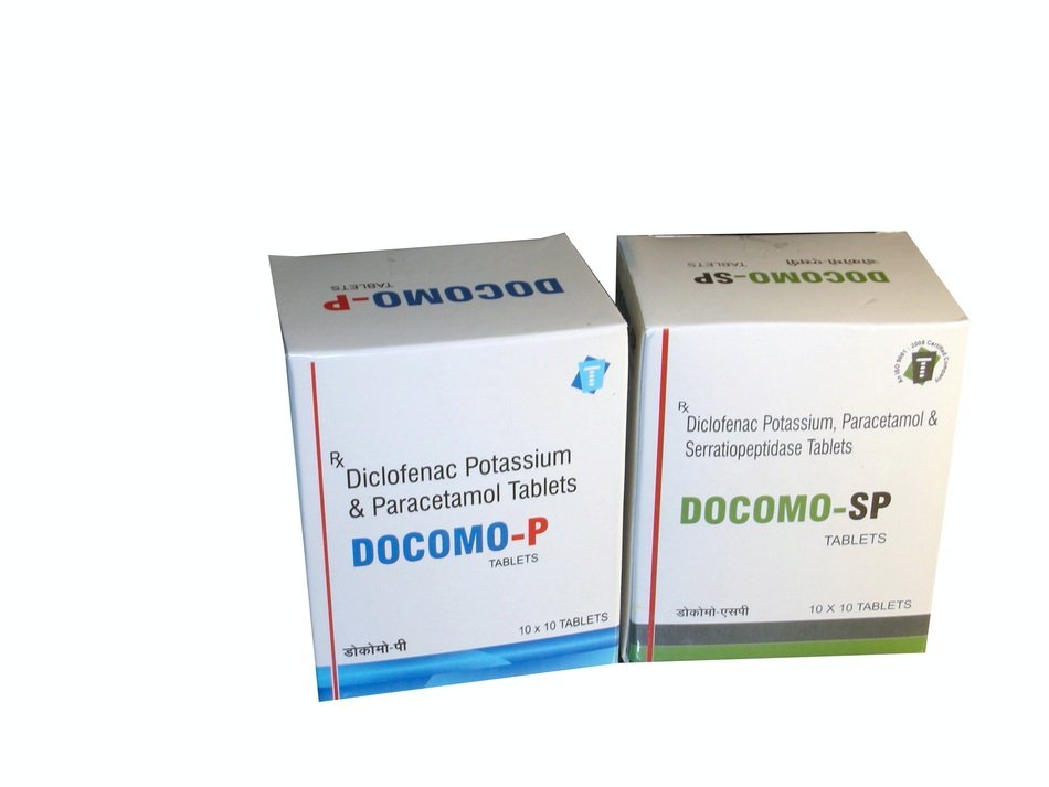 boxes of pain pills on white background