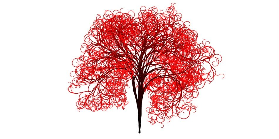 tree branches aesthetic tribe log red art