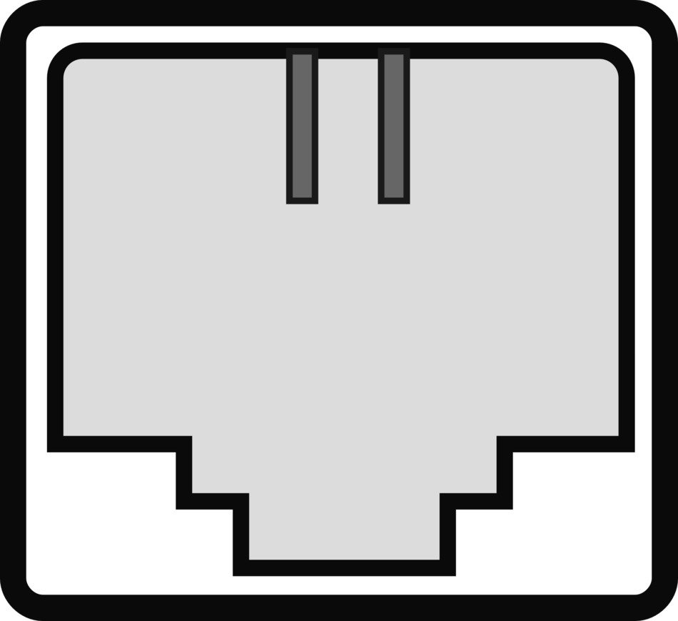 phone jack plug drawing