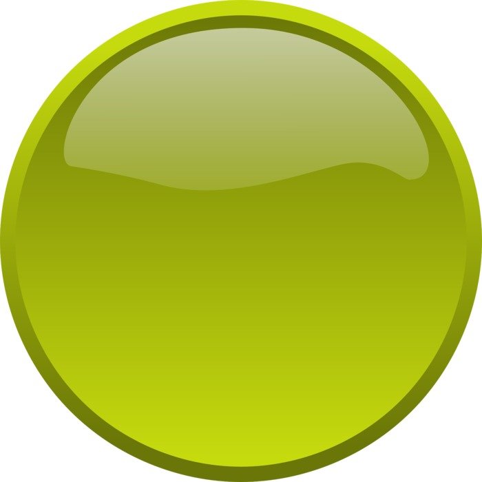 Clipart of the green circle button free image download