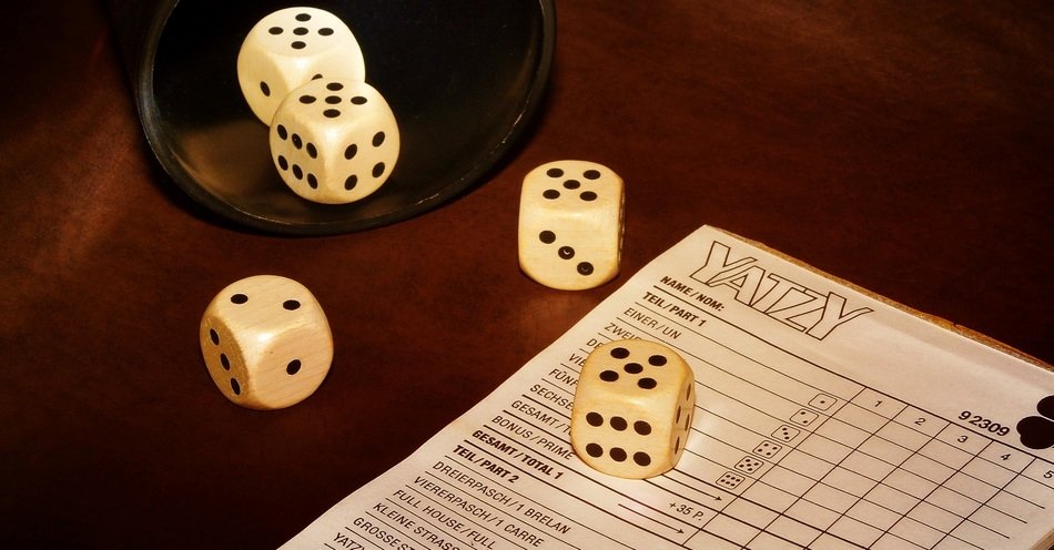 dice and blank