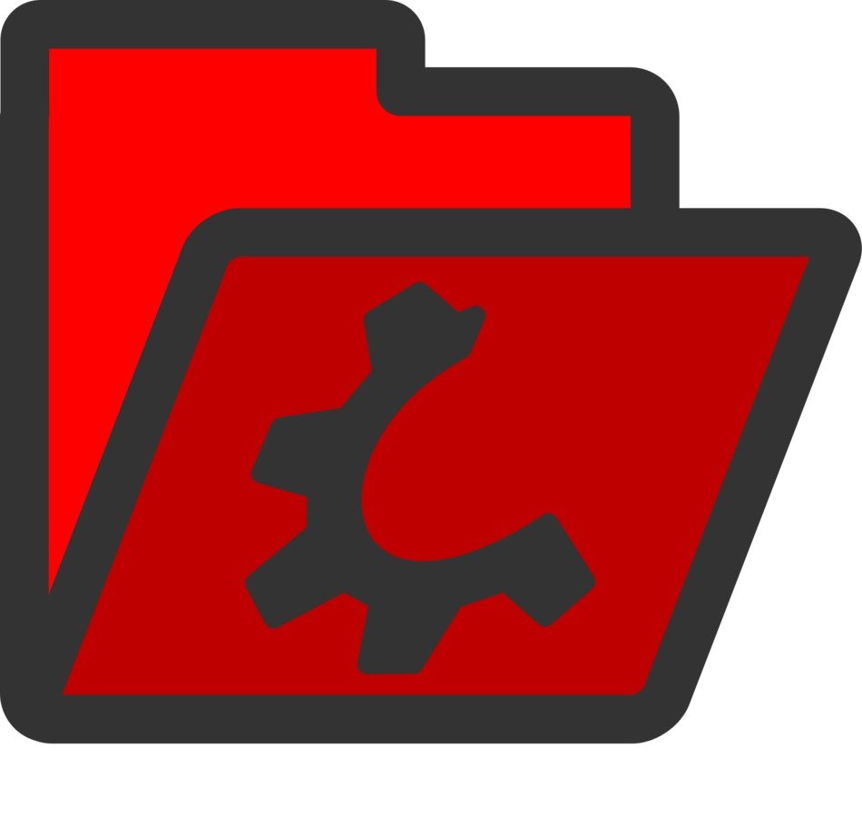 red icon of the folder