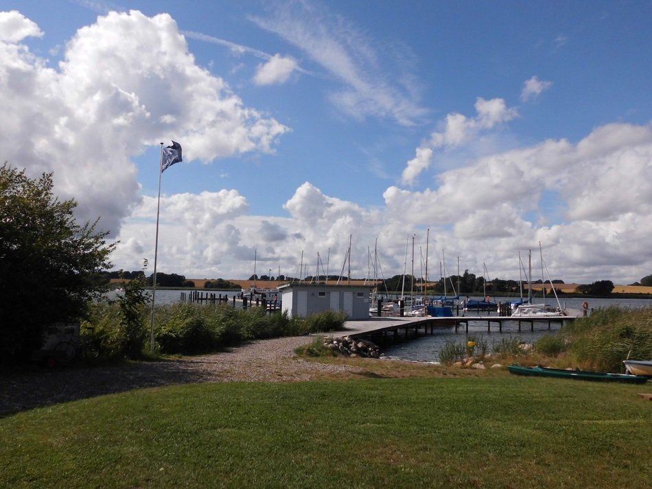 View of the port and the water