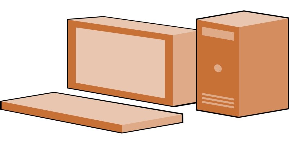graphic image of brown computer hardware