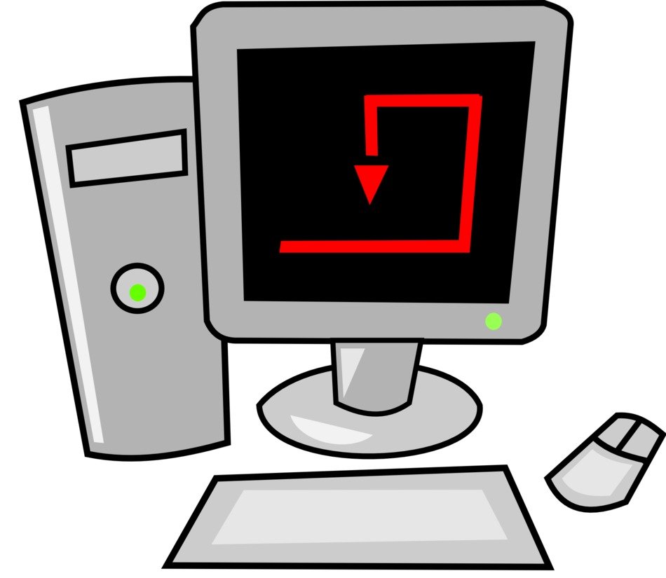 İllustration of computer and mouse