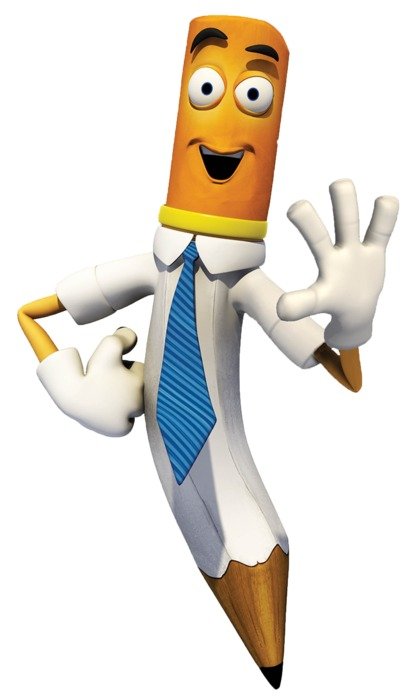 clipart,drawn pencil man in shirt is waving his hand