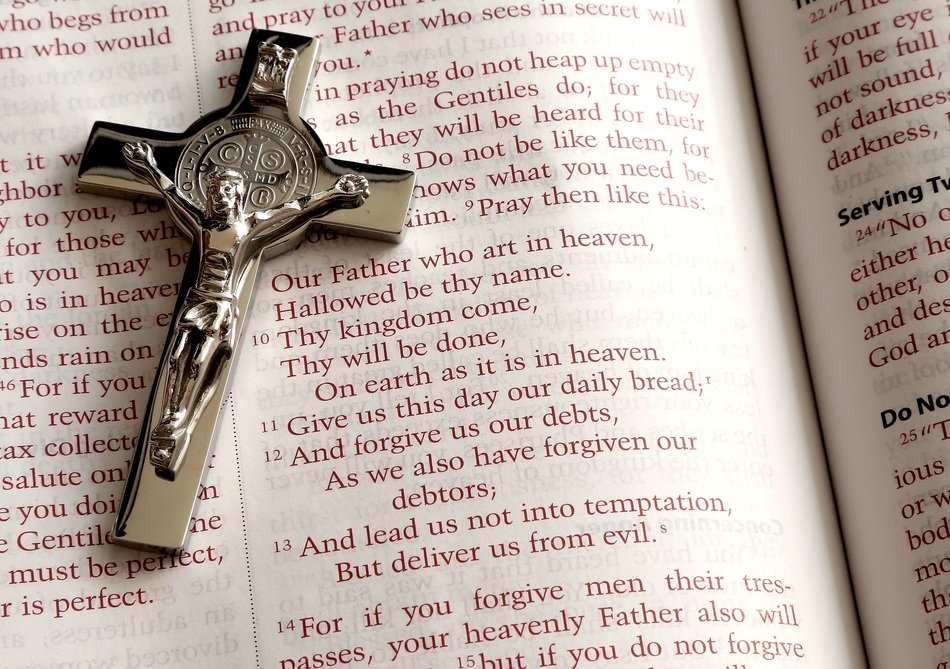 Cross on the Holy Bible
