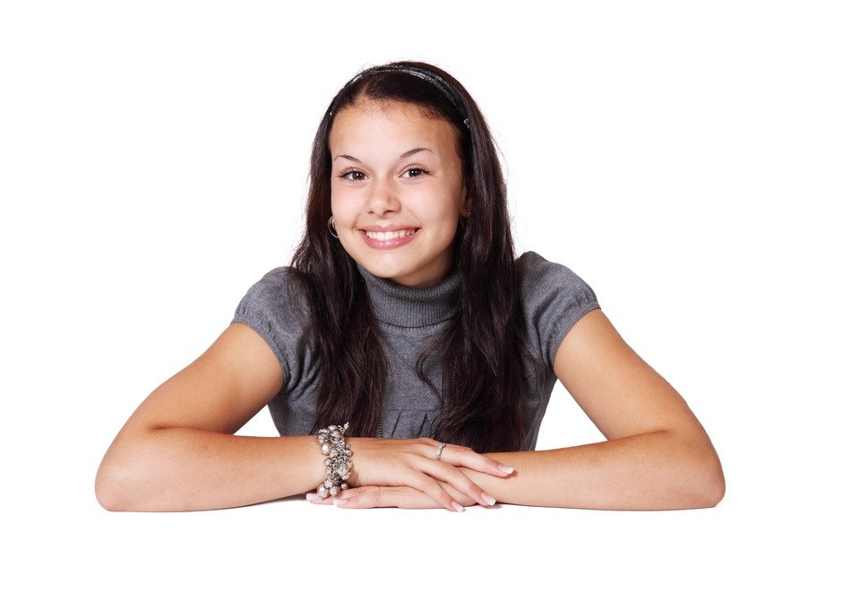 girl with an open smile