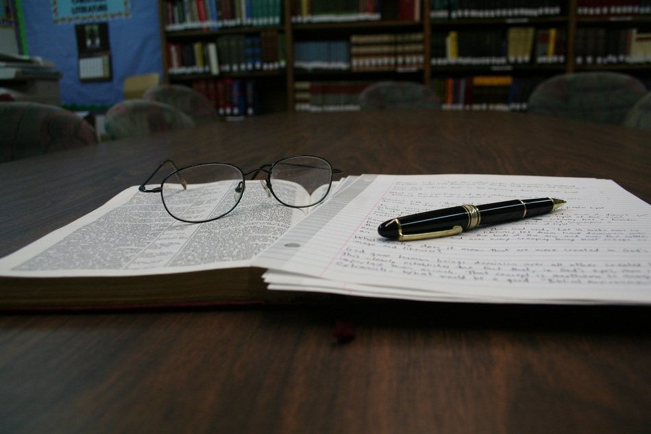 bible and pen