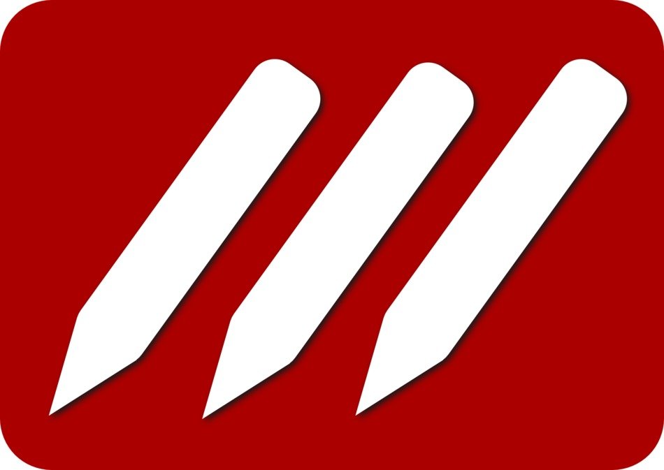 white pencils silhouettes on red background